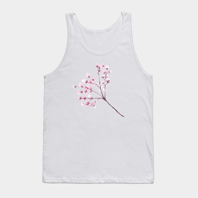 cherry blossom branch watercolour Tank Top by IndypendenZ